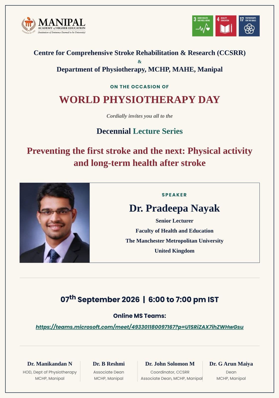 Preventing the First Stroke and the Next: Physical Activity and Long-Term Health After Stroke