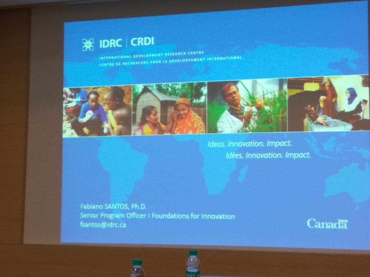 Rendezvous with Dr. Fabiano Santos, Senior Program Officer, IDRC, Canada 2017