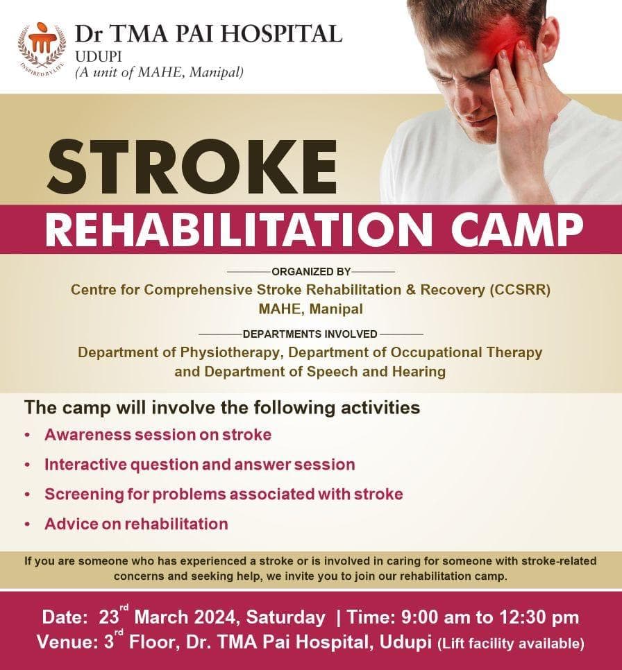 Stroke Rehabilitation Camp in Udupi 2024